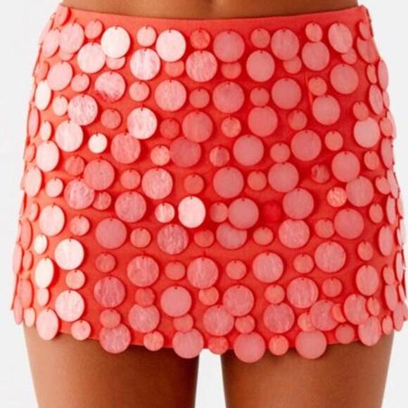 Peppermayo Dresses & Skirts - Peppermayo Movie Star Mini Skirt in Mandarin Red. Size 2
